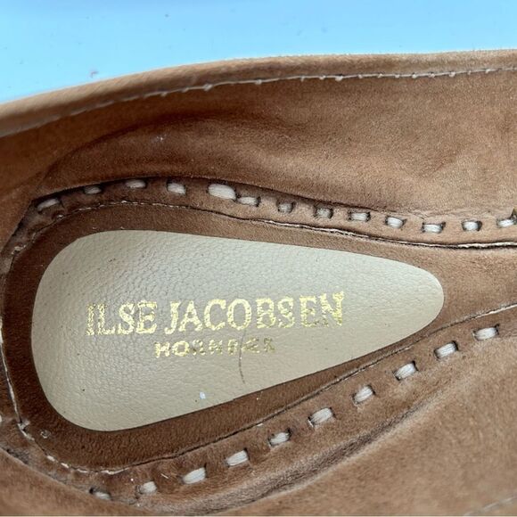 ILSE Jacobsen gold and cream leather flats, new, size 38 - Picture 4 of 5